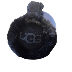 UGG Classic Black Furry Soft Winter Earmuffs Perfect For Gift Present